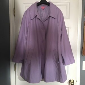 Woman Within Wool Blend Coat SZ 24 W.